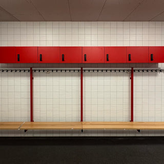 Persoonlijke lockers voor spelers bij AZ Alkmaar