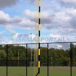 Eindpaal | 8mtr | Zwart-Geel